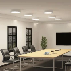 Arcchio LED-Deckenlampe Noabelle, Ø 40 cm, weiß, Metall