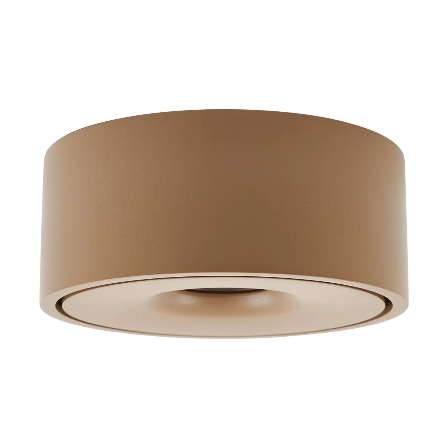 Arcchio LED-Deckenlampe Rotari, braun, up und down