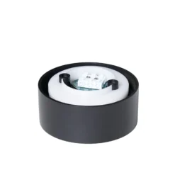 Arcchio LED-Deckenlampe Rotari, Ø 12 cm, up & down, schwarz