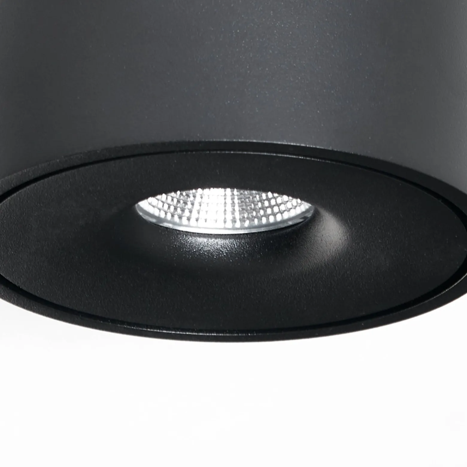 Arcchio LED-Deckenlampe Rotari, Ø 12 cm, up & down, schwarz