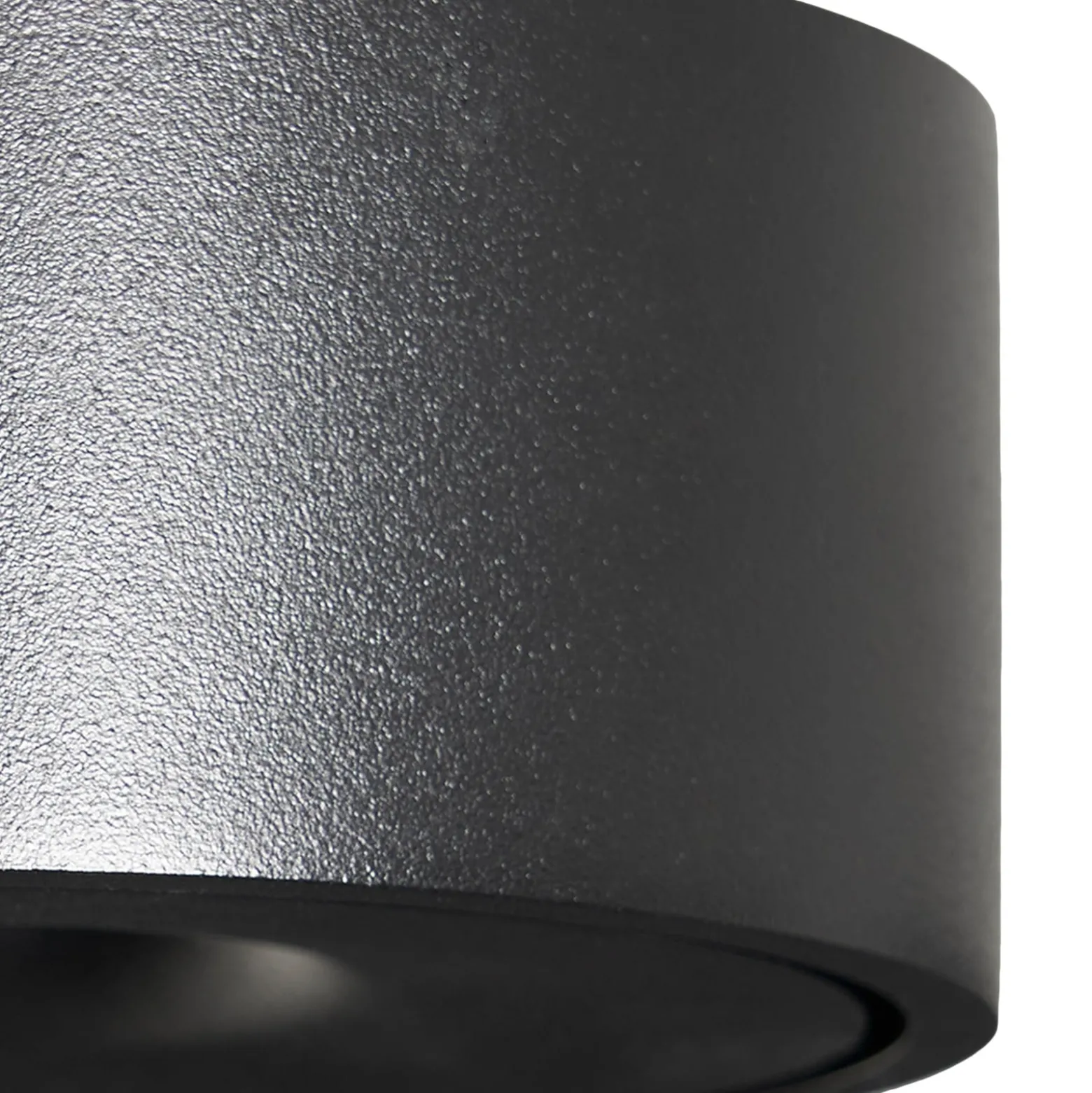 Arcchio LED-Deckenlampe Rotari, Ø 12 cm, up & down, schwarz