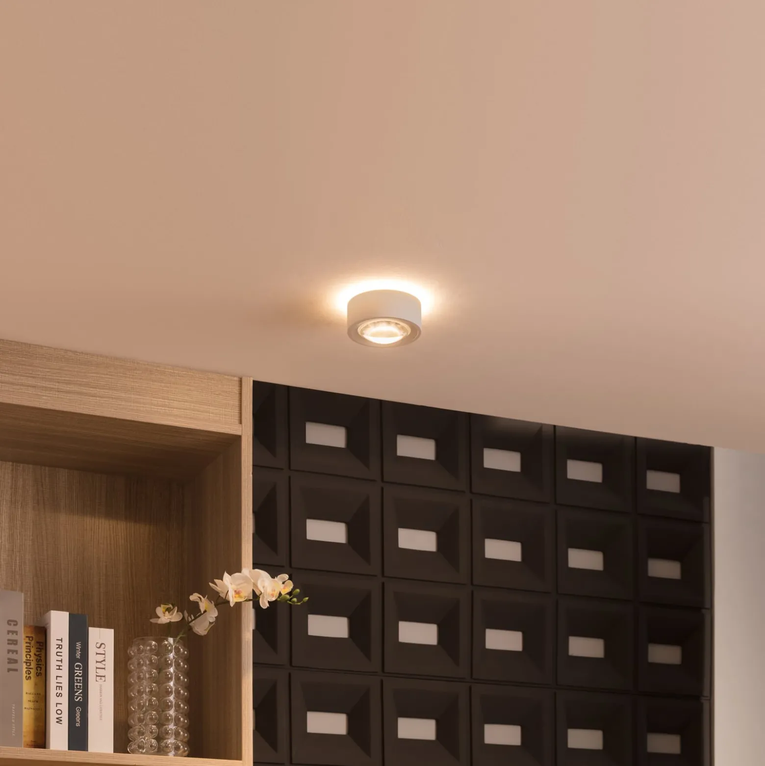 Arcchio LED-Deckenlampe Rotari, Linse, 2-fl. starr