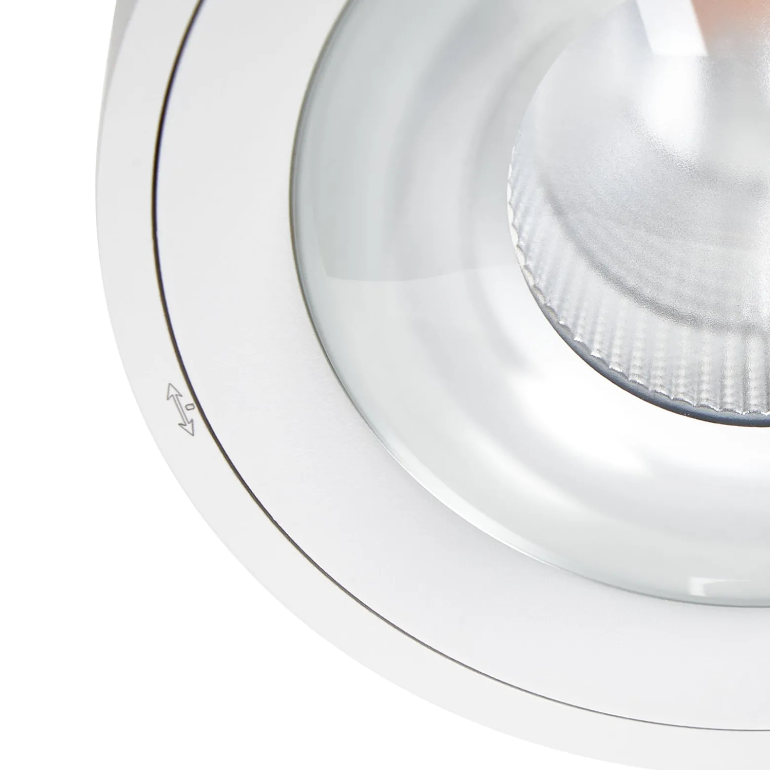 Arcchio LED-Deckenlampe Rotari, Linse, 2-fl. starr
