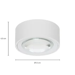 Arcchio LED-Deckenlampe Rotari, Linse, 2-fl. starr
