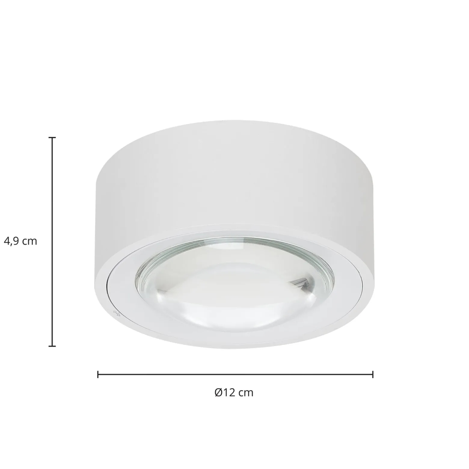 Arcchio LED-Deckenlampe Rotari, Linse, 2-fl. starr