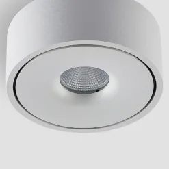 Arcchio LED-Deckenlampe Rotari, weiß, Metall, Ø 12cm