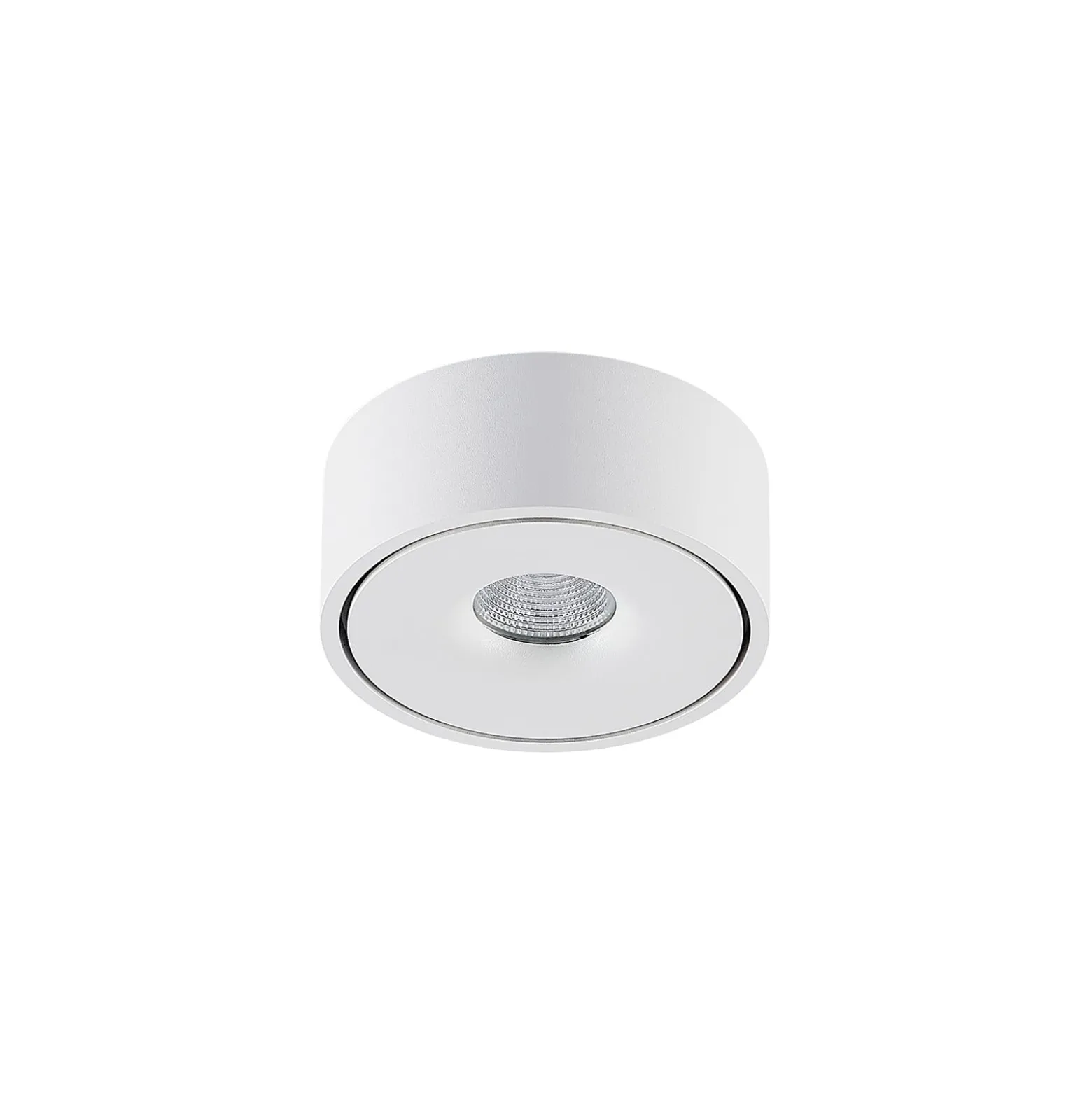 Arcchio LED-Deckenlampe Rotari, weiß, Metall, Ø 12cm