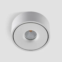 Arcchio LED-Deckenlampe Rotari, weiß, Metall, Ø 12cm