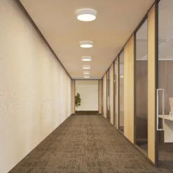 Arcchio LED-Deckenlampe Vanida, weiß, Ø 40 cm, up/down