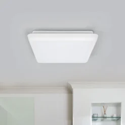 Arcchio LED-Deckenleuchte Augustin, 25 x 25 cm, weiß, IP54