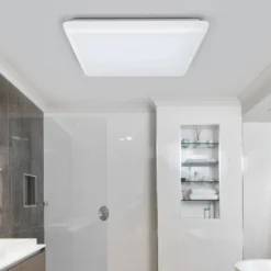 Arcchio LED-Deckenleuchte Augustin, 30 x 30 cm, weiß, IP54