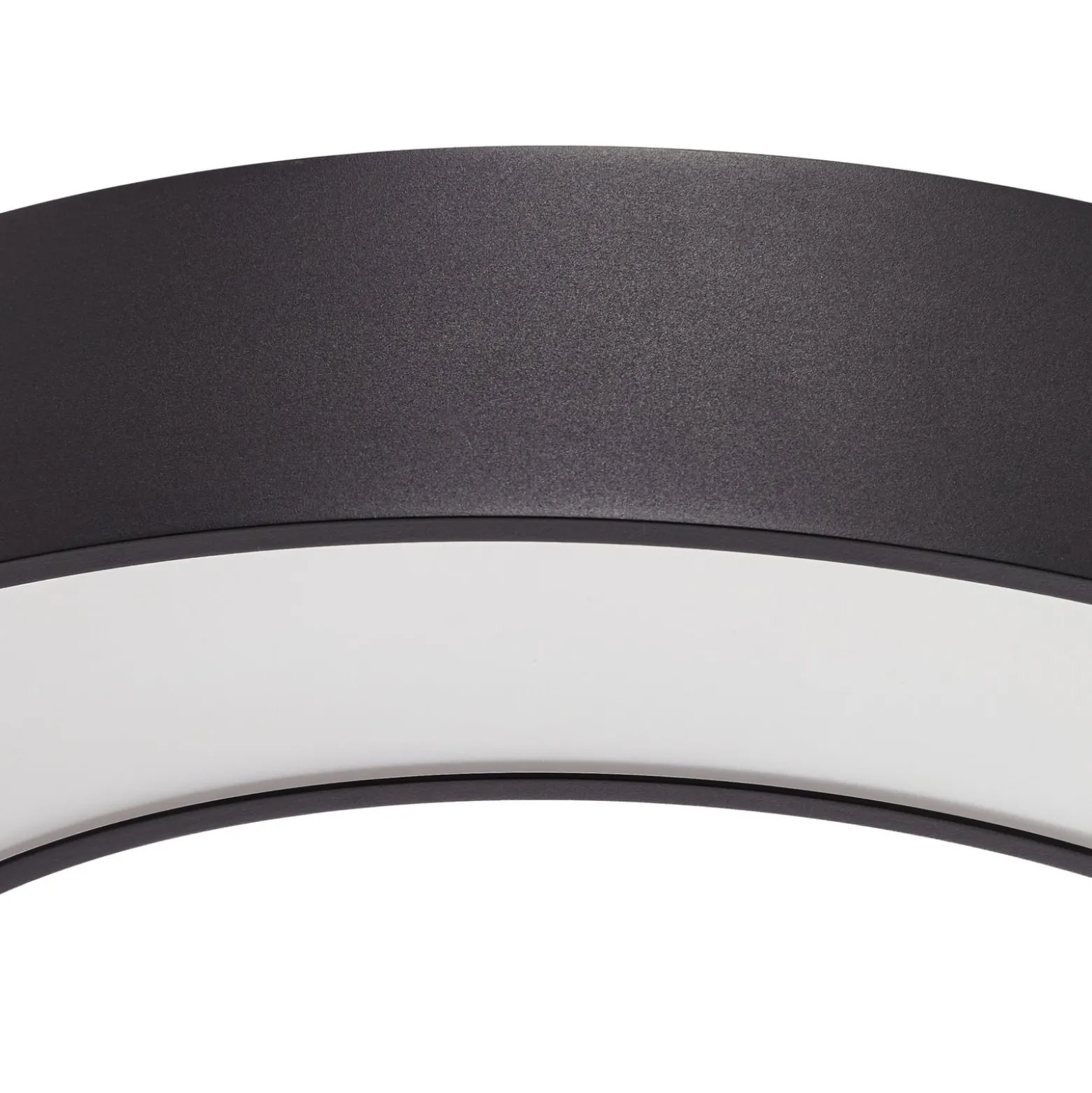 Arcchio LED-Deckenleuchte Sharelyn, Ø60 cm, schwarz, dimmbar