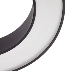 Arcchio LED-Deckenleuchte Sharelyn, Ø60 cm, schwarz, dimmbar