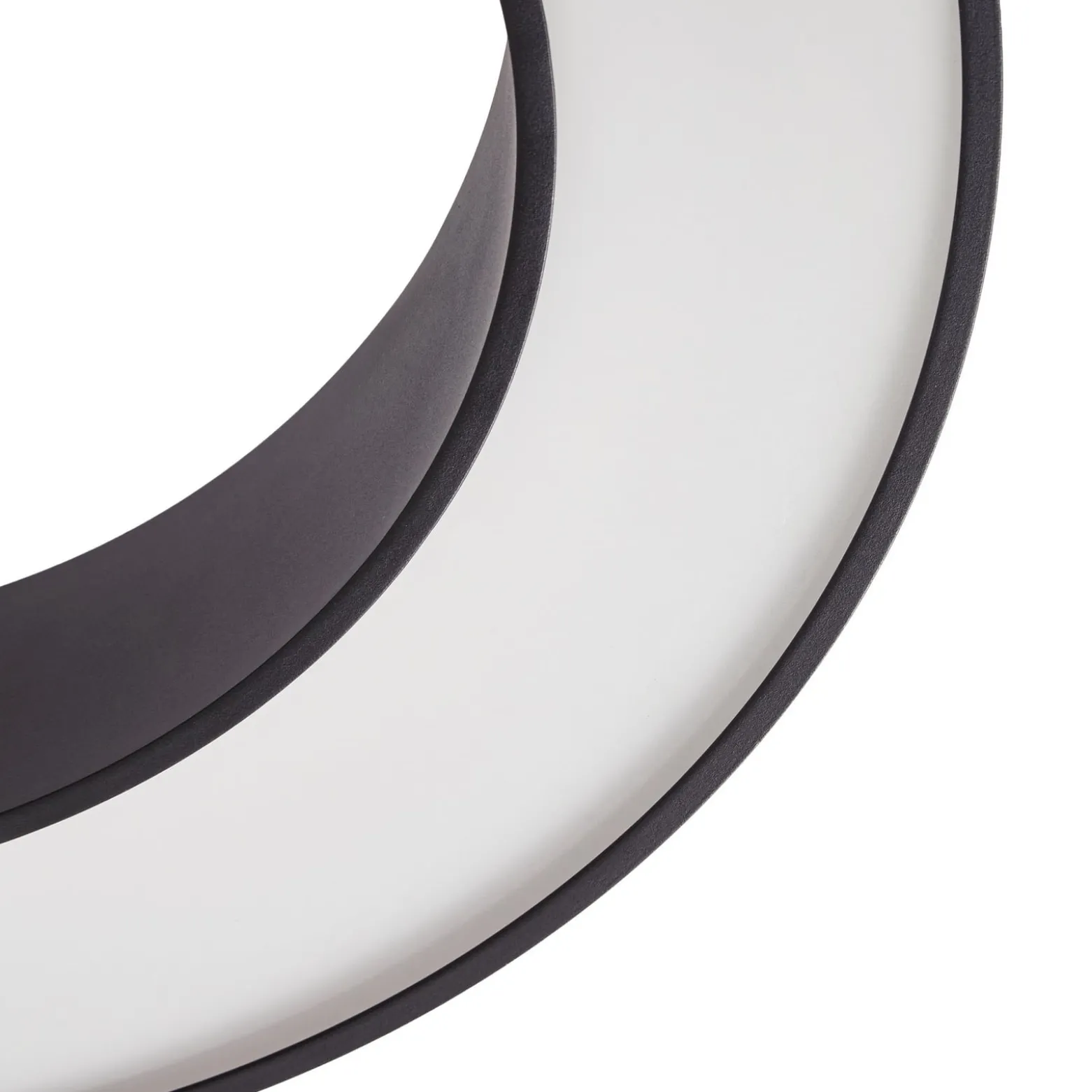 Arcchio LED-Deckenleuchte Sharelyn, Ø60 cm, schwarz, dimmbar