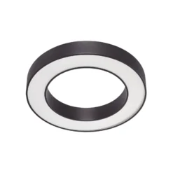 Arcchio LED-Deckenleuchte Sharelyn, Ø60 cm, schwarz, dimmbar