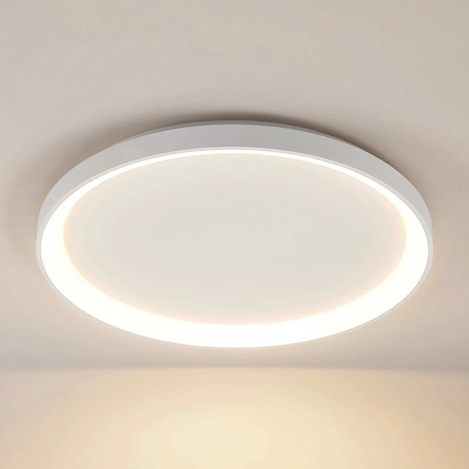 Arcchio LED-Deckenleuchte Vivy, Ø 58 cm, weiß, Metall