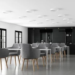 Arcchio LED-Deckenleuchte Vivy, Ø 38 cm, weiß, Metall