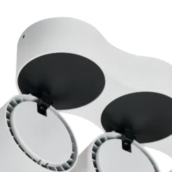 Arcchio LED-Deckenstrahler Rotari, Linsen, 3-flammig, weiß