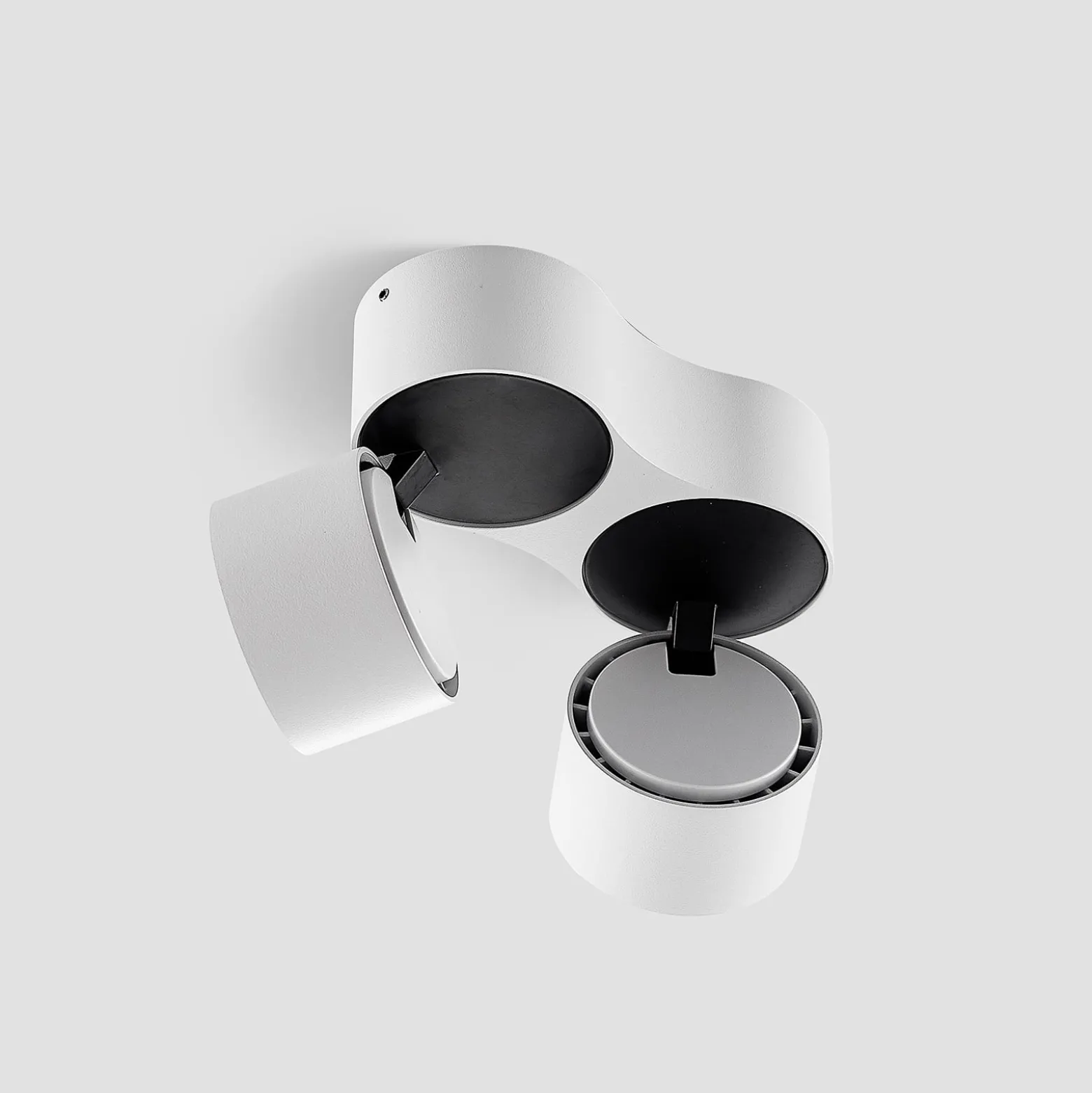 Arcchio LED-Deckenstrahler Rotari, weiß, 2-flg., 1362lm