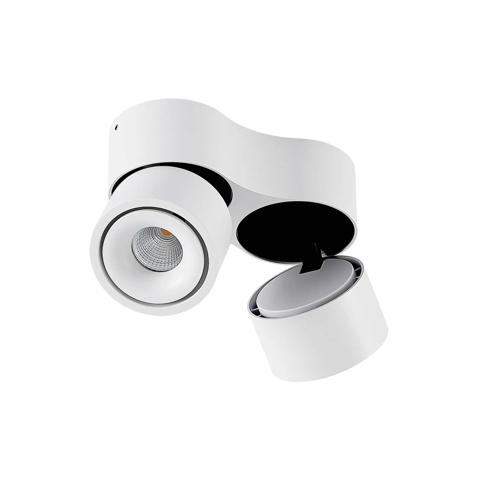 Arcchio LED-Deckenstrahler Rotari, weiß, 2-flg., 1362lm