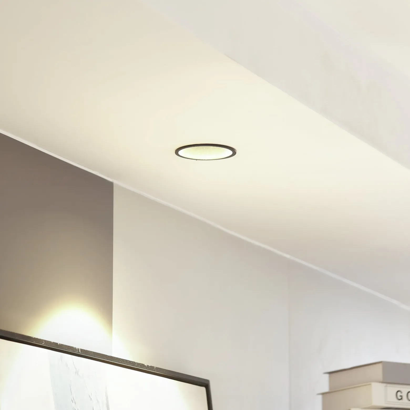 Arcchio LED-Downlight Niria, schwarz, 2.700K