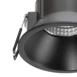 Arcchio LED-Downlight Niria, schwarz, 2.700K