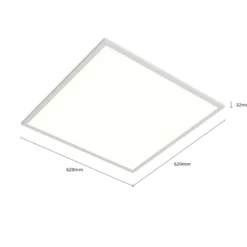 Arcchio LED-Einlegepanel Vinas, 4.000 K, 32 W, 62 cm x 62 cm