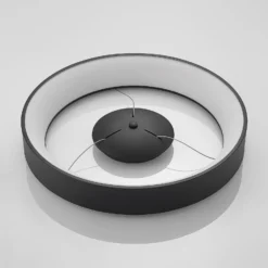 Arcchio LED-Hängelampe Aleksi, Ø 60 cm, schwarz, Metall, CCT