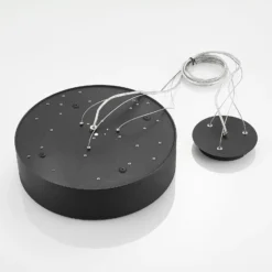 Arcchio LED-Hängelampe Noabelle, Ø 40 cm, schwarz, Metall