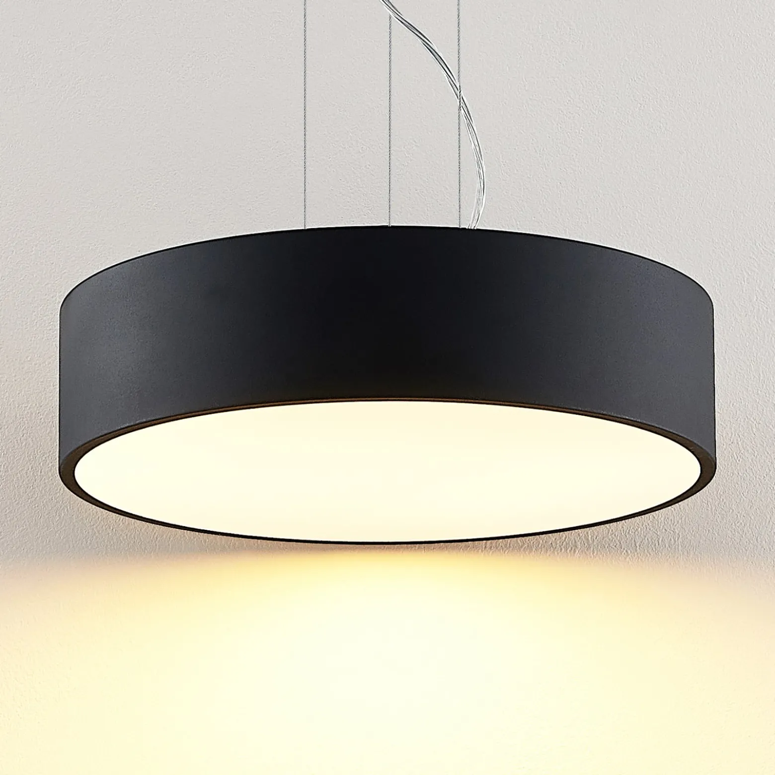 Arcchio LED-Hängelampe Noabelle, Ø 40 cm, schwarz, Metall