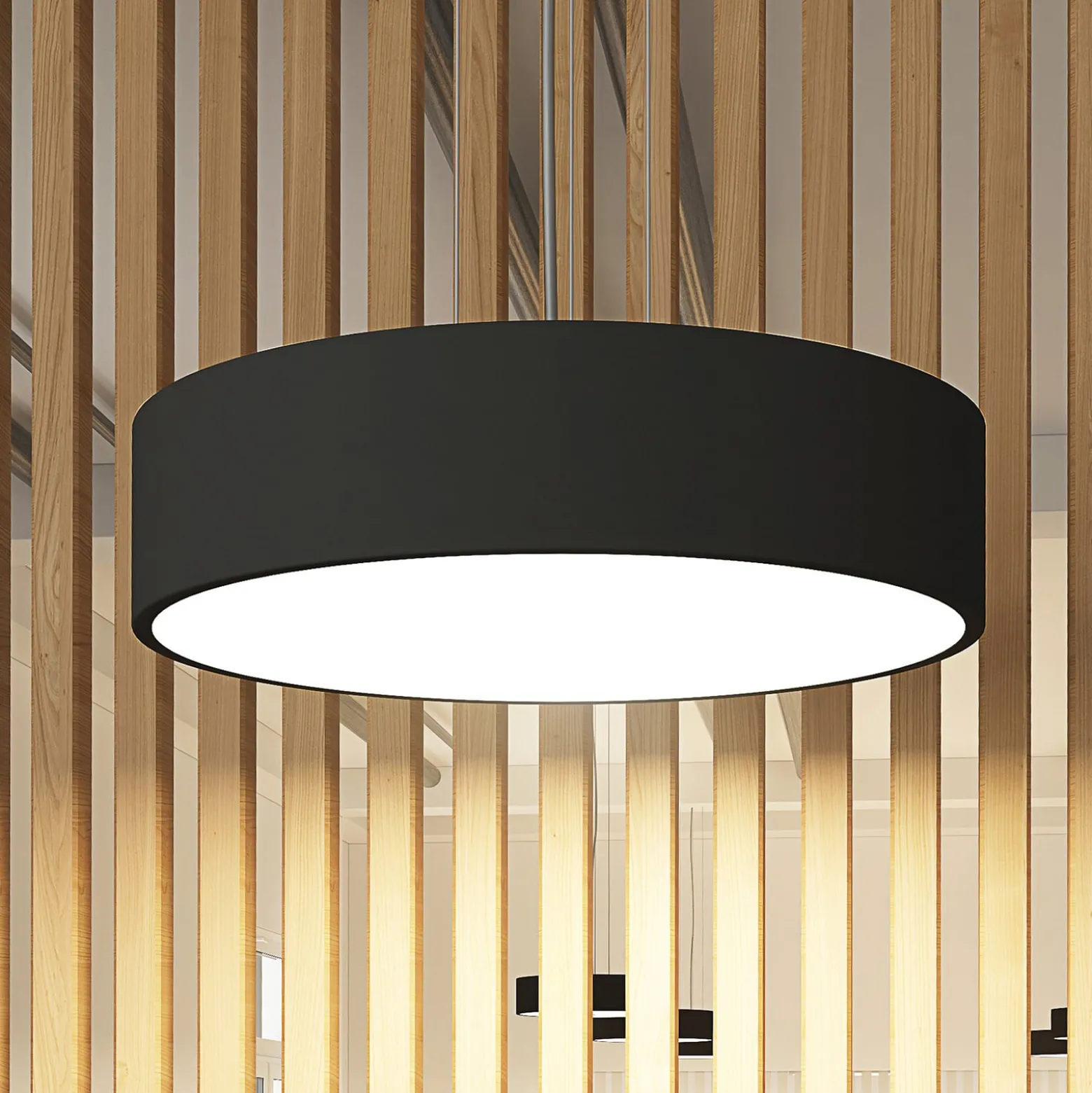 Arcchio LED-Hängelampe Noabelle, Ø 40 cm, schwarz, Metall