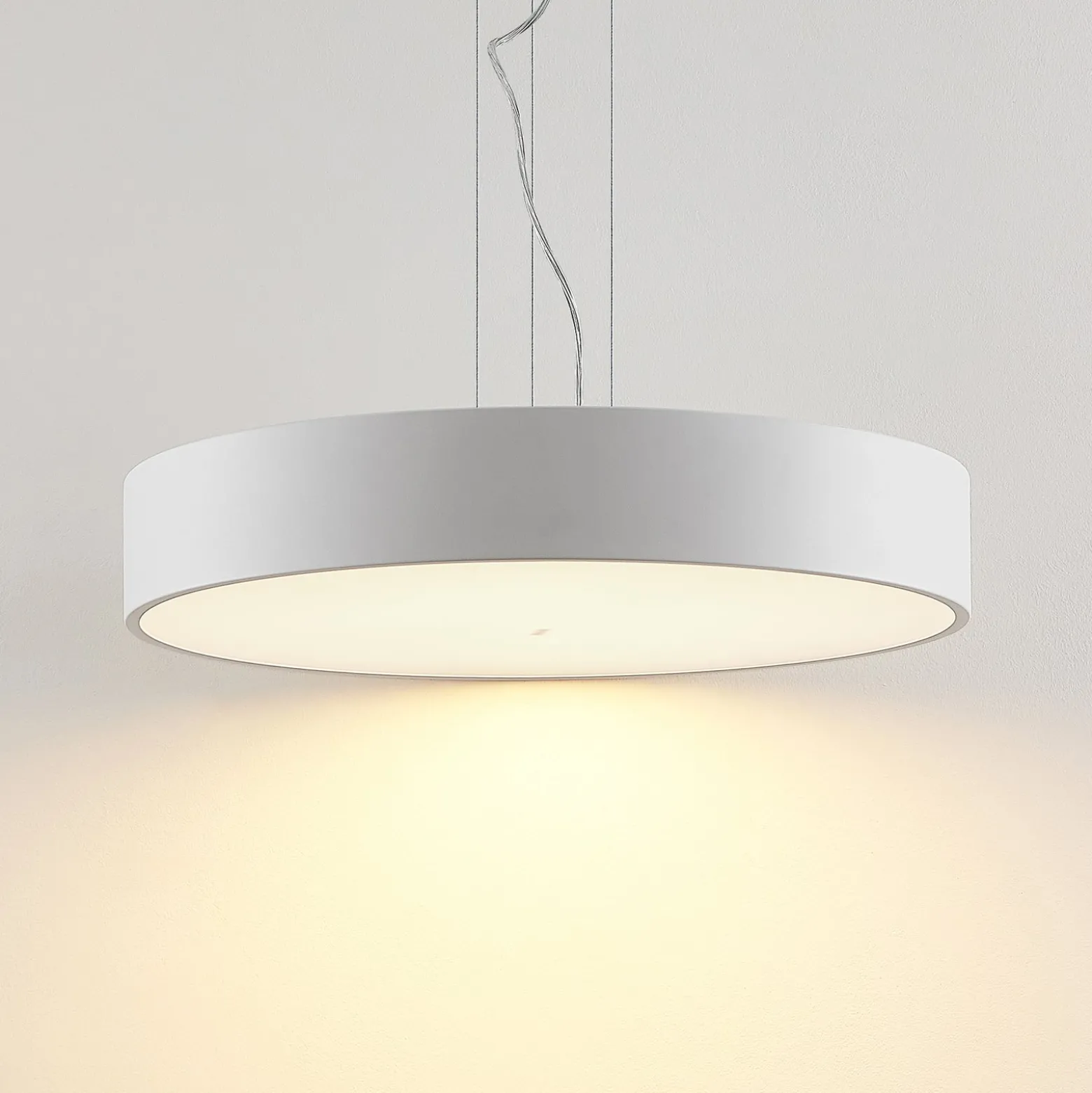 Arcchio LED-Hängelampe Noabelle, Ø 60 cm, weiß, Metall