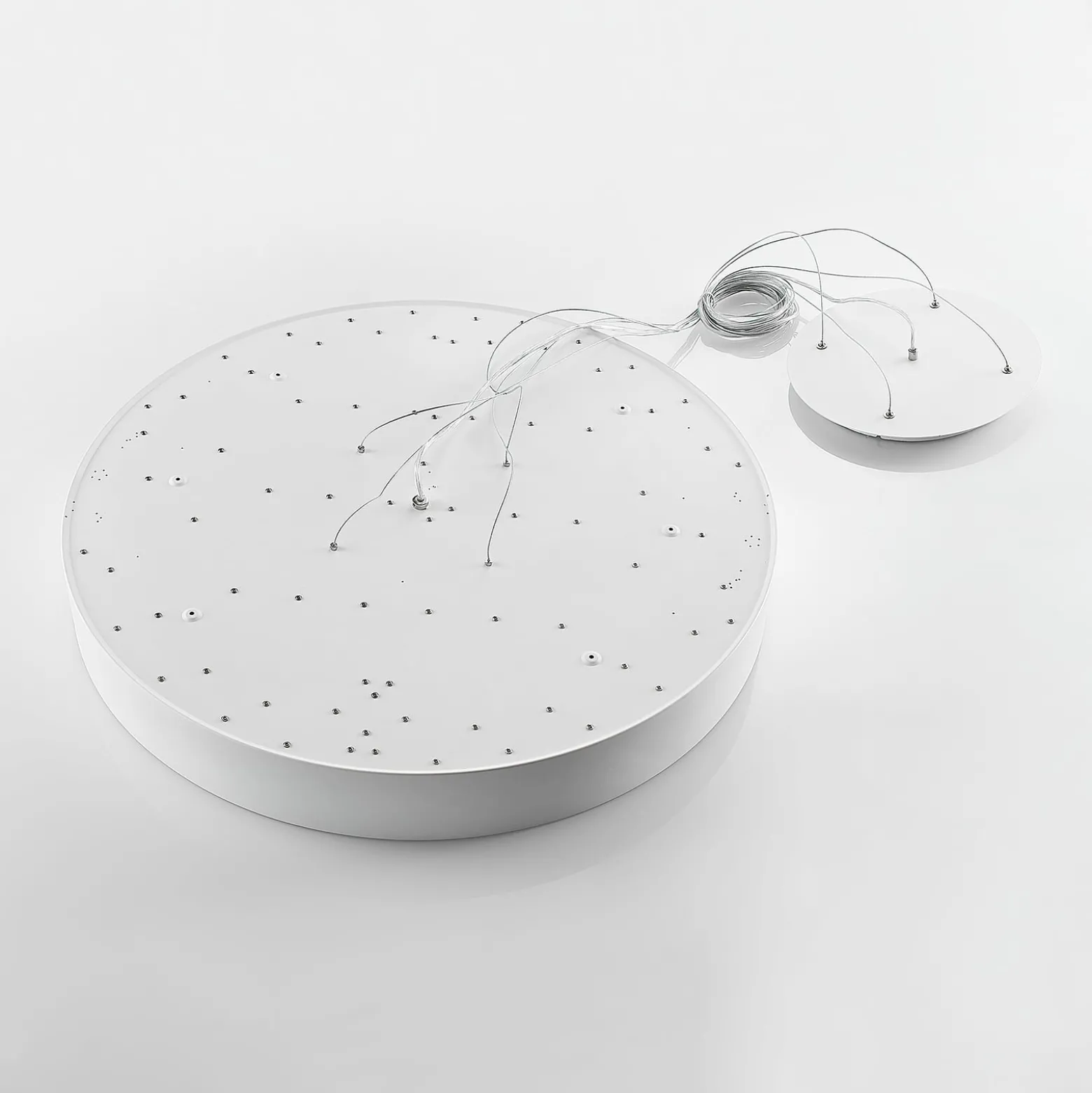 Arcchio LED-Hängelampe Noabelle, Ø 80 cm, weiß, Metall
