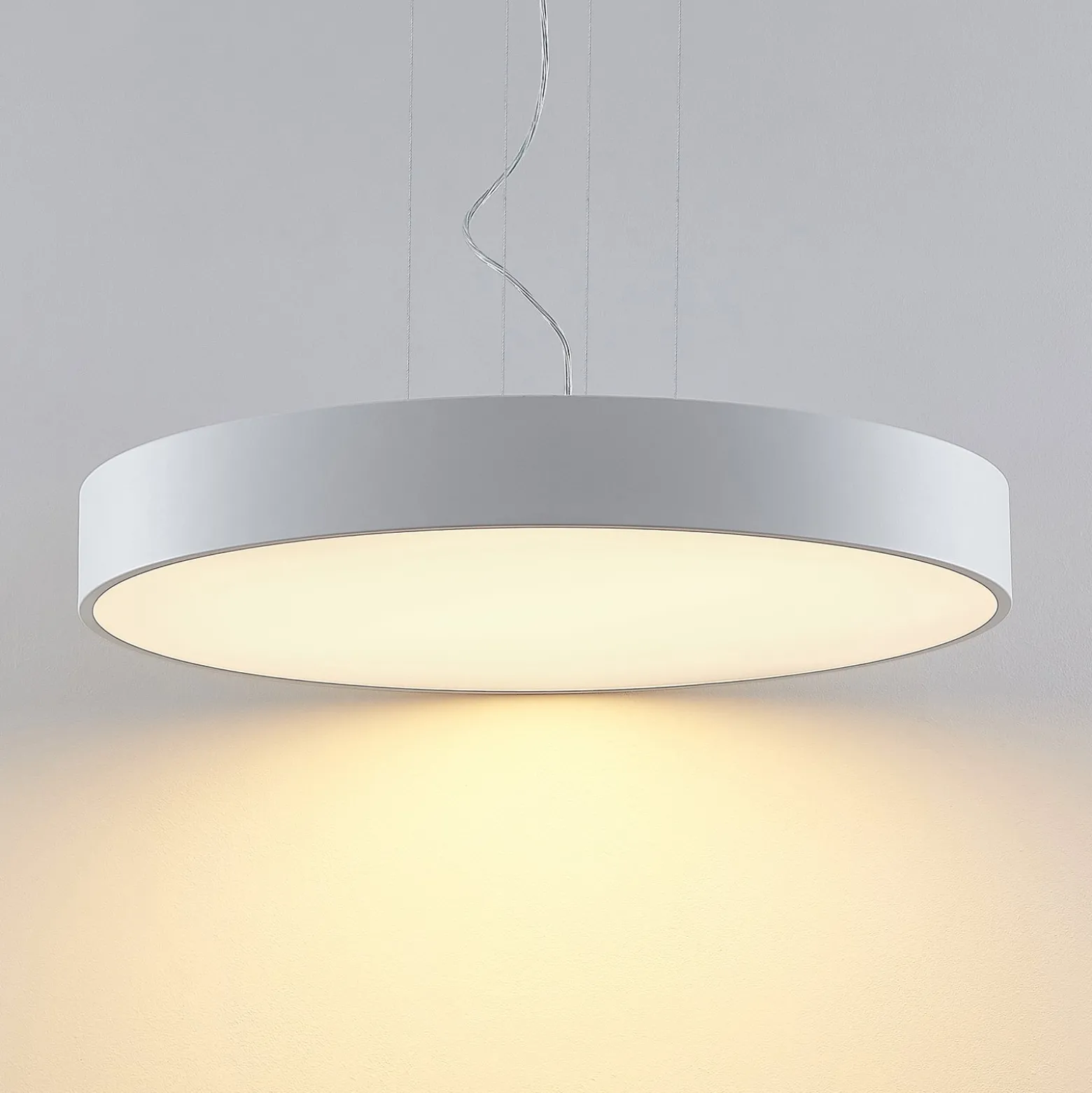Arcchio LED-Hängelampe Noabelle, Ø 80 cm, weiß, Metall