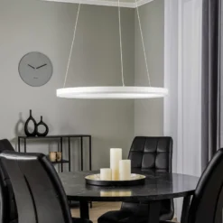 Arcchio LED-Hängeleuchte Albiona, weiß, 1 Ring, Ø 60 cm