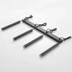 Arcchio LED-Hängeleuchte Kammeron, schwarz, Metall, 80 cm