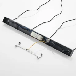 Arcchio LED-Hängeleuchte Kammeron, schwarz, Metall, 80 cm