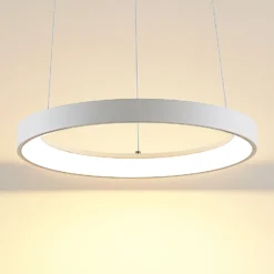 Arcchio LED-Hängeleuchte Vivy, Ø 38 cm, weiß, Metall