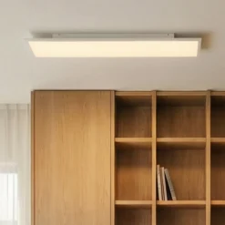Arcchio LED-Panel Arthur, 120 x 30 cm, silber, 4000 K