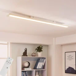 Arcchio LED-Panel Arya, 120 cm, weiß, dimmbar, Aluminium