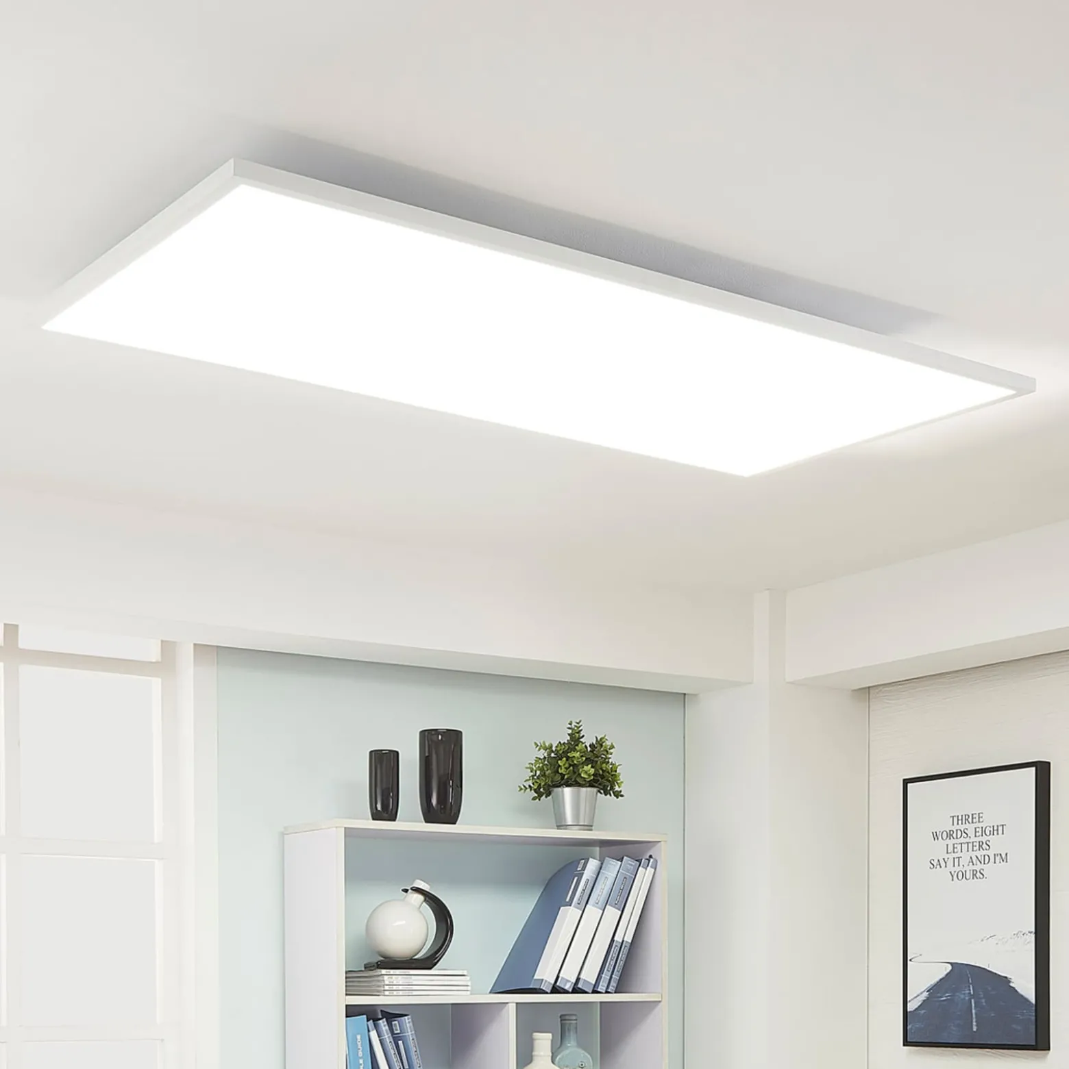 Arcchio LED-Panel Arya, dimmbar, 119 cm x 59 cm, Metall