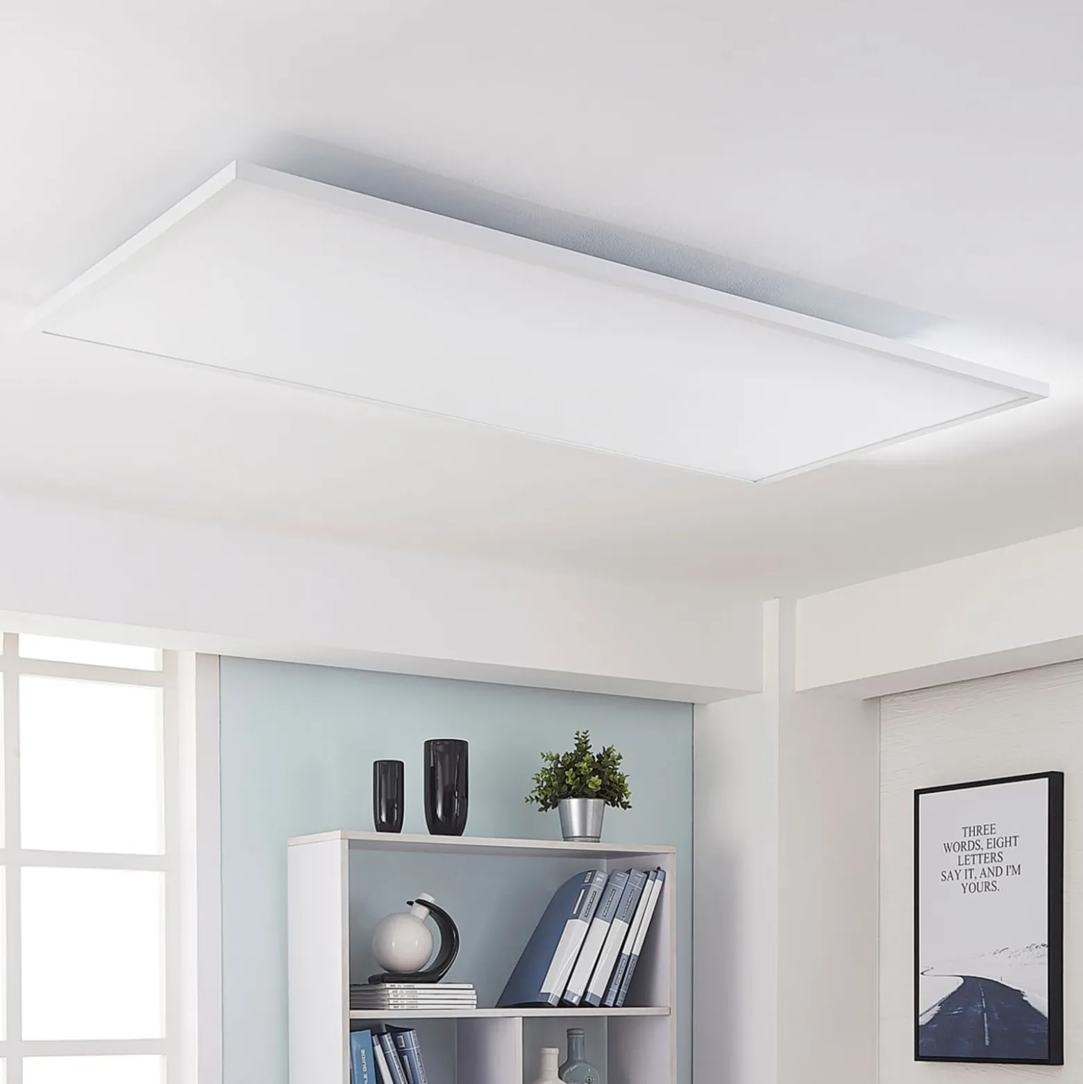 Arcchio LED-Panel Arya, dimmbar, 119 cm x 59 cm, Metall