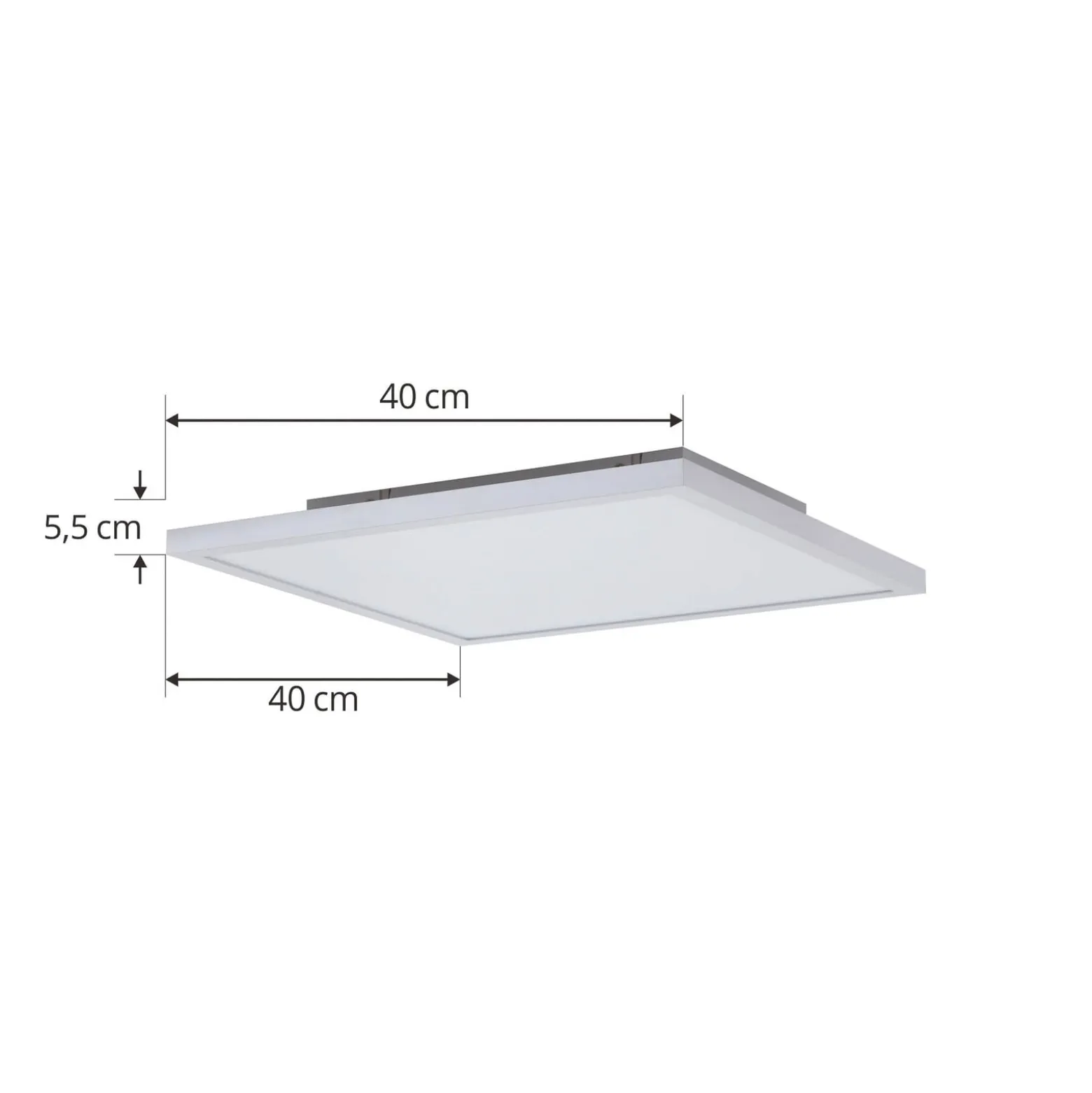Arcchio LED-Panel Brenda, 40 x 40 cm, CCT, Fernbedienung