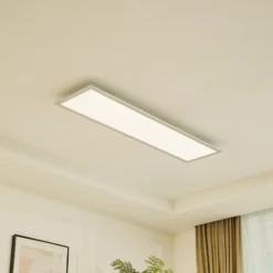 Arcchio LED-Panel Lyndra, 120 cm, silber, Alu, dimmbar, CCT