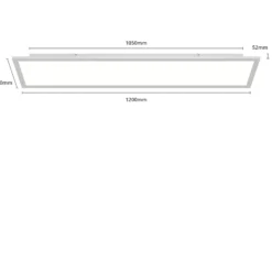 Arcchio LED-Panel Lyndra, 120 cm, silber, Alu, dimmbar, CCT