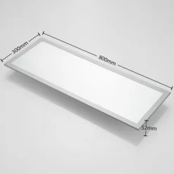 Arcchio LED-Panel Lyndra, 80 cm, silber, Alu, dimmbar, CCT