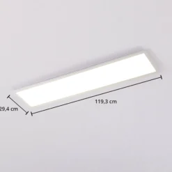 Arcchio LED-Panel Lysander, weiß, 119 cm, 55 W, CCT, dimmbar
