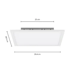 Arcchio LED-Panel Lysander, weiß, 40 x 40 cm, CCT, dimmbar