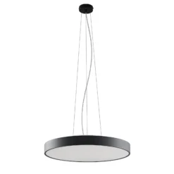 Arcchio LED-Pendellampe Vanida, schwarz, Ø 60 cm, up/down