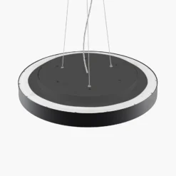 Arcchio LED-Pendellampe Vanida, schwarz, Ø 60 cm, up/down